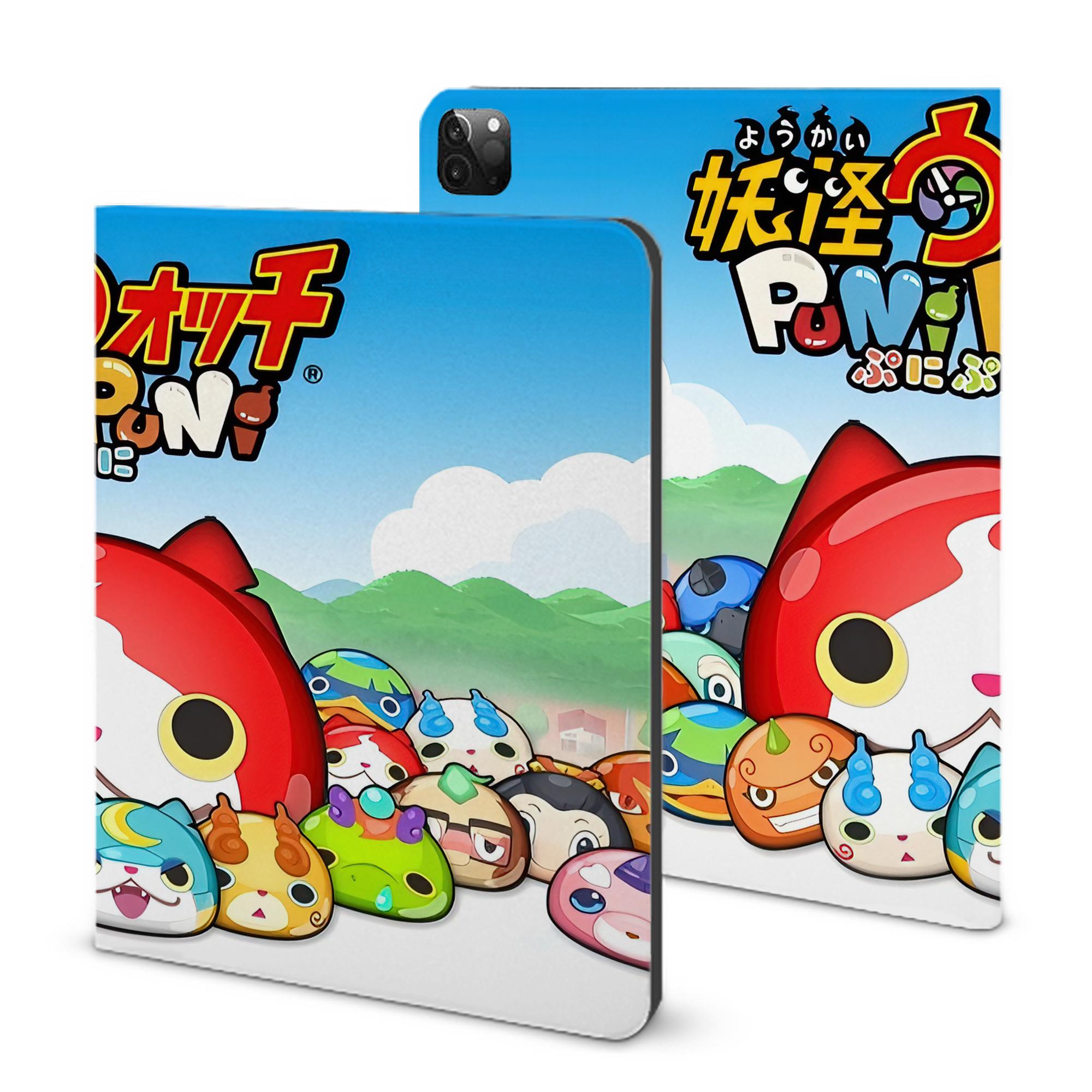 （画像用） 妖怪ウォッチ Yo-kai Watch IPadケース ペンホルダー付き ブックスタイルデザイン
